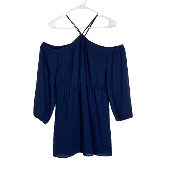WAYF Halter Navy Blue Dress - Picture 3 of 9